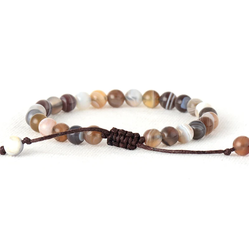 Designer Bracelets 6MM Natural Japser Strand Bracelets Bohemia Statement Bracelet Femme Jewelry - Image 6