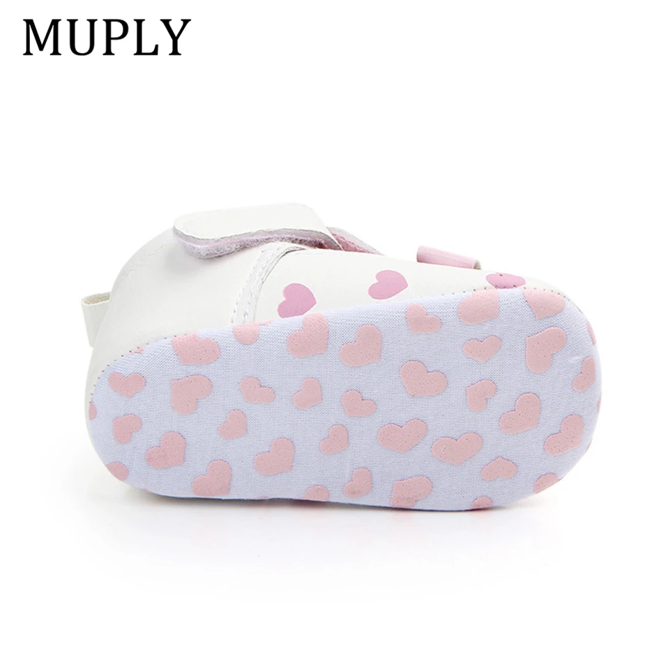 Baby Princess Shoes For Newborn Animal Pattern Infant Print Love Soft Sole Shoes PU Leather Sandal Rabbit Ear For 0-18M