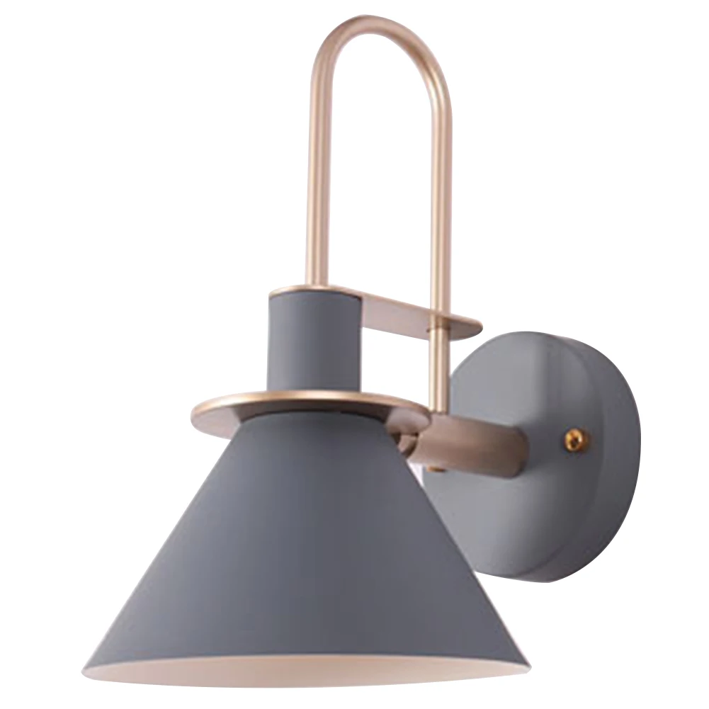 

E27 Aisle Restaurant Cafe Living Room Kitchen Balcony Home Decor Modern Nordic Bar Horn Wall Lamp Mirror Lights Iron Macarons