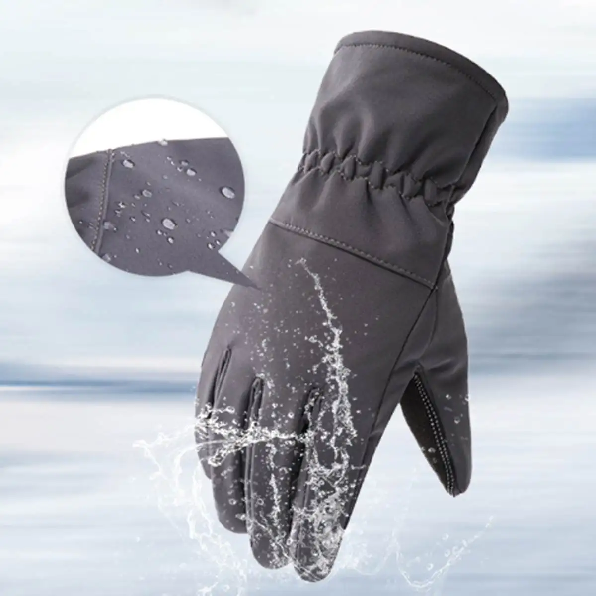 Лыжные перчатки из водонепроницаемого флиса, теплые перчатки с подогревом, снегоходные перчатки для сноуборда, мужские и женские зимние перчатки для Sonwboarding