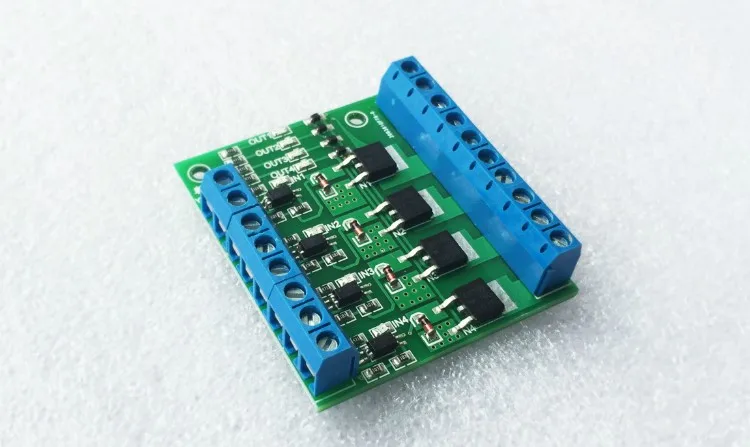 4-way MOS/FET Модуль PLC плата усиления/привод модульный оптрон изоляции DC