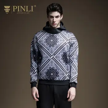 

Pinli 2020 Autumn New Hooded Turtleneck Polyester Anti-wrinkle Elastic Waist Printed Casual Men Sweatshirt Coat Hot B193209066