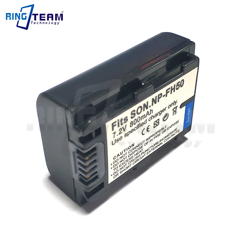 Batteria Np-Fh40 Per Fotocamere E Videocamere Sony Ac-Vqh10 A230 A290 A330 A380 A390 Dsc-Hx1 Cyber-Shot Hx100
