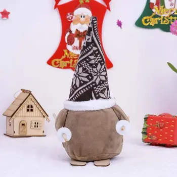 

Handmade Skiing Swedish Gnome Santa Doll Plush Toy Christmas Elf Ornaments Decor