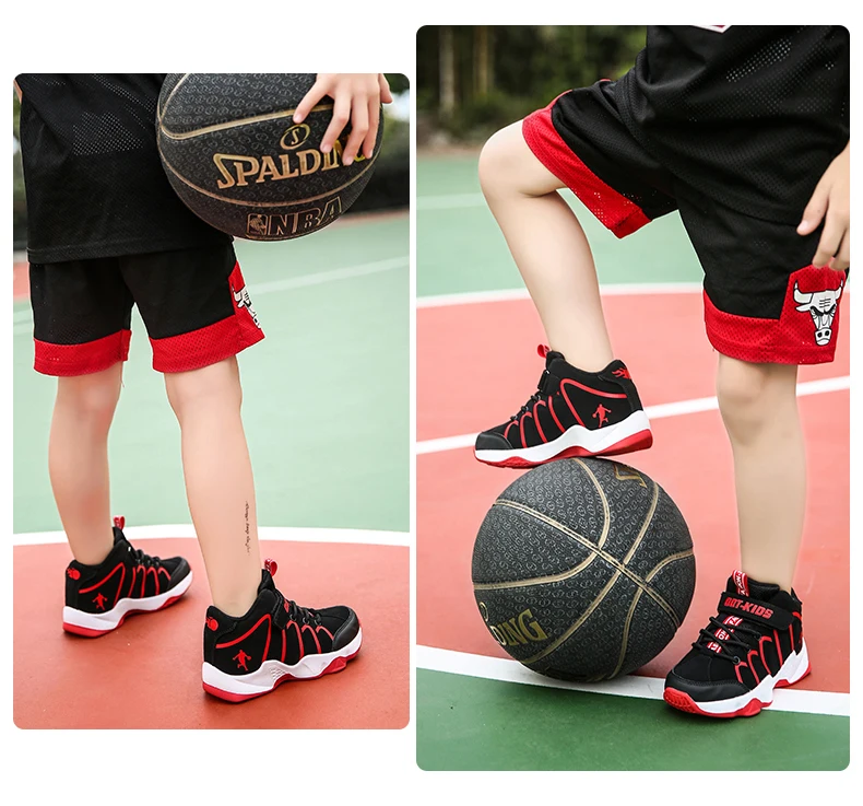 Новинка, стильные детские баскетбольные кроссовки для мальчиков и девочек, спортивные кроссовки Jordan из искусственной кожи, детские кроссовки