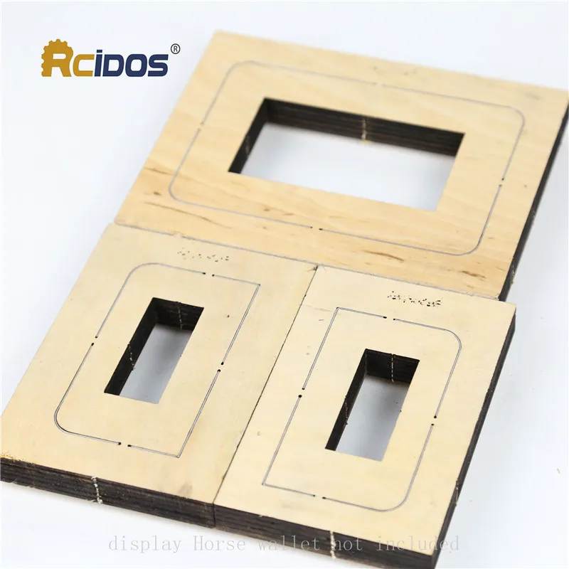 RCIDOS бумажник для карт Кожаный режущий штамп, японский стальной нож для карт, кожаный резак, деревянный plate17-18mm, лезвие 23,8x0,71 мм