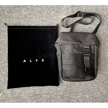 

High Street Hip Hop Alyx Bags Men Women Functional Tactical Handbags Metal Button Canvas Alyx Bag 1017 9SM