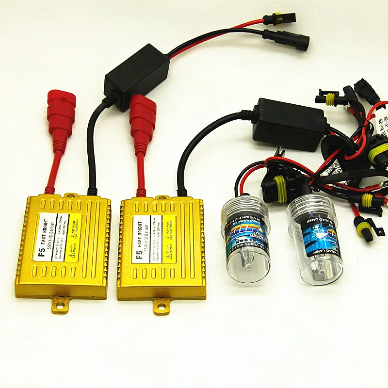 AC 12 55Вт HID ксеноновый светильник комплект H1 H3 H7 H4 H11 9005 9006 HB3 HB4 4300K 6000K 8000K