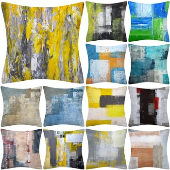 

1Pcs Color Geometric Pattern Decorative 45*45CM Cushion Cover Polyester Throw Pillowcase Sofa Home Decorative PillowCover 41029