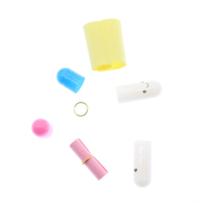 50 Pieces/batch of Love Blank Message Capsule Envelope Letter Paper Children's Pill Message Wishing Drifting Bottle Small Note