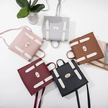 

Small Backpack Women Crossbody Shoulder bag for Teenage Girls Kids South Korea 2019 Fashion Multi-Function Mini Back pack #25