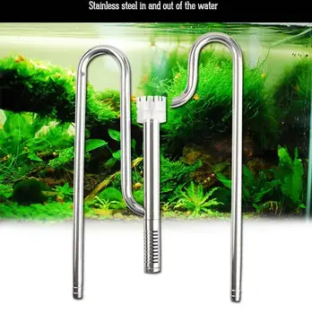 

Stainless Steel ADA Style Inflow Outflow Lily Water Pipe Surface Oil-film skimmer Aquarium Filter 12/16mm Tube Hose Canister Set