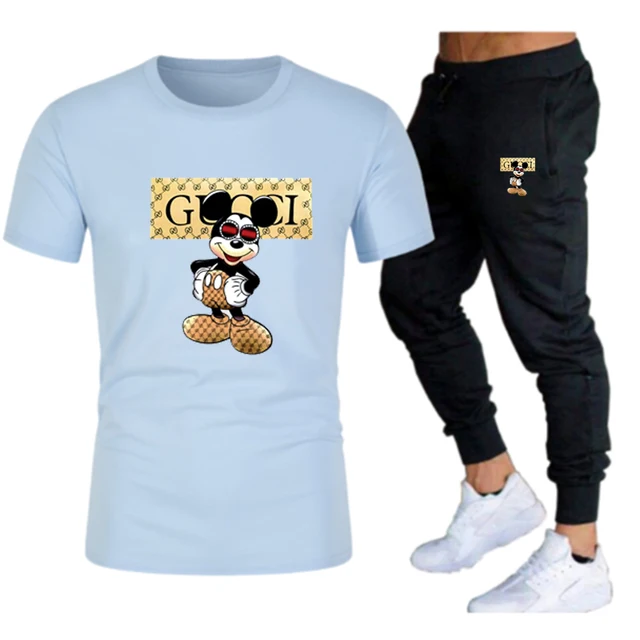 Summer men's brand sportswear trousers short-sleeved breathable T-shirt trousers casual wear men's basketball training suit 2