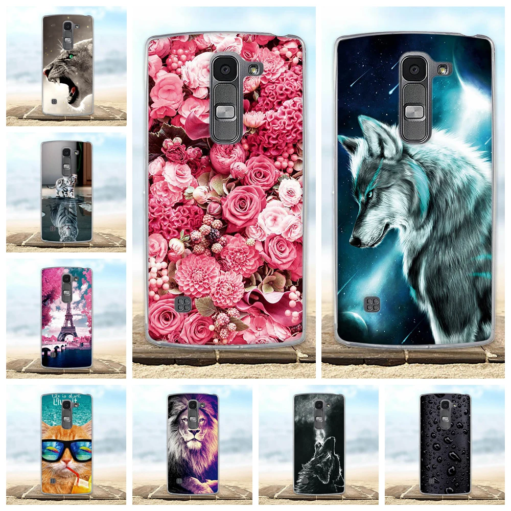 Для LG Spirit чехол 4G LTE H440Y H422 H440N H420 с милым животным узором для телефона Мягкая