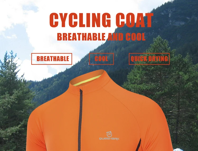 Queshark майки для велоспорта мужские велосипедные спортивные дышащие велосипедные горные MTB светоотражающие с длинным рукавом Одежда велосипедные рубашки