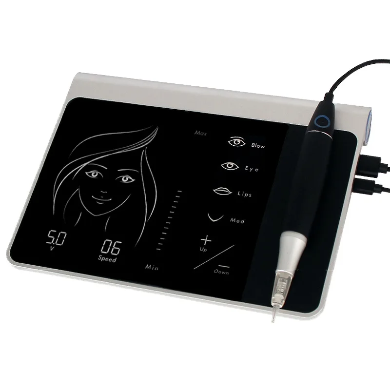 Профессиональный электрический Полупостоянный макияж сенсорный экран ручка для микроблейдинга для бровей губ подводка для глаз МТС терапия