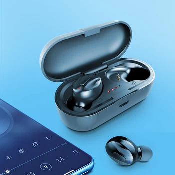 

TWS Bluetooth 5.0 Earphone 350mAh Charging Box Wireless Earphones 9D Stereo Sports Waterproof Earbuds Headsets With Microphone