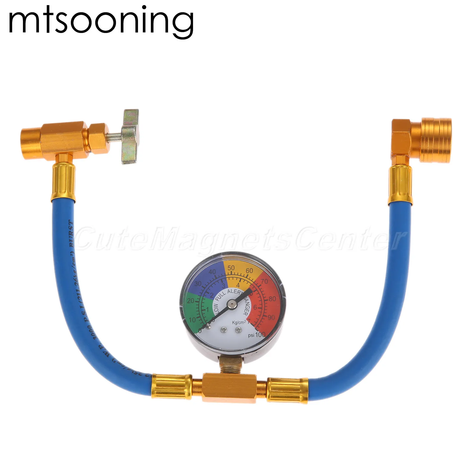 Mtsooning R134a перезарядка измерительный шланг с манометром Адаптер A/C хладагент