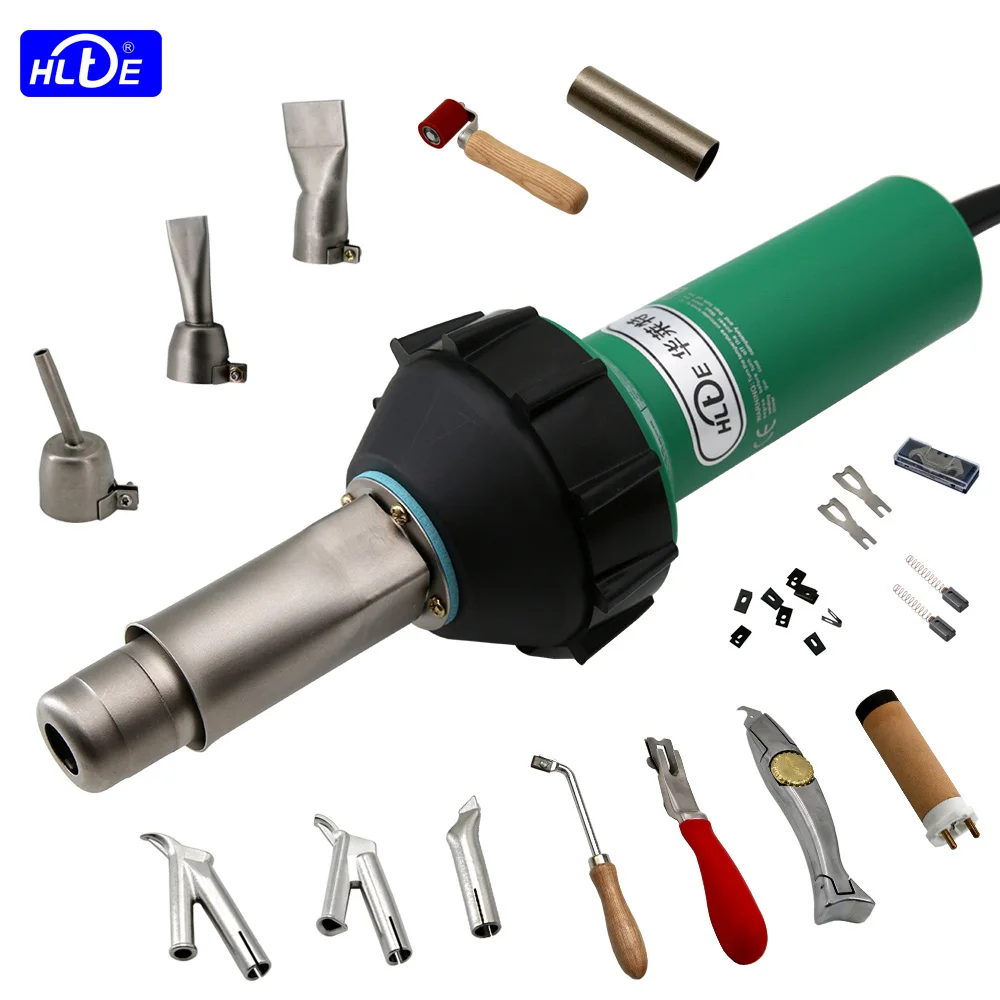 US $88.06 HLTED16 220V110V 1600W Plastic Welding heat gun Hot Air Welder for PVC membrane PPPEPPR sheetspipes water tankstower