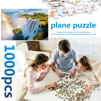 

1000pcs Landscape puzzles toys for adults children kids games DIY Mountain Waterfall Puzzle Educational Learning Assembling Toys