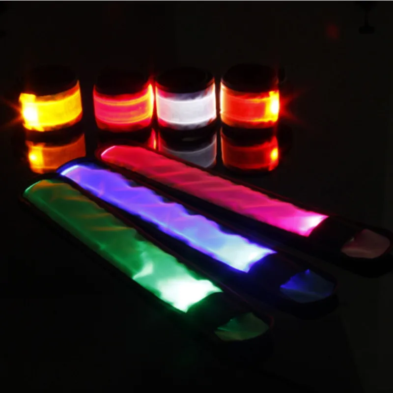 1PC outdoor sports night running armband LED light safety belt arm leg warning wristband cycling bike bicycle party glow prop sticks bracelet gloves headband glasses rings hand fan