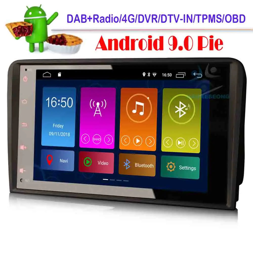 Special Price 8 \Dab + Android 9.0 Auto Stereo Radio Gps Usb Carplay Obd DVT-IN Voor Audi A3 S3 RS3 RNSE-PU sat Nav Auto Multimedia Speler Special Price 8 \Dab + Android 9.0 Auto Stereo Radio Gps Usb Carplay Obd DVT-IN Voor Audi A3 S3 RS3 RNSE-PU sat Nav Auto Multimedia Speler