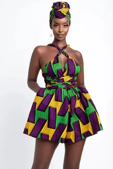 Onyeka Mini Multi Wear African Jumpsuit