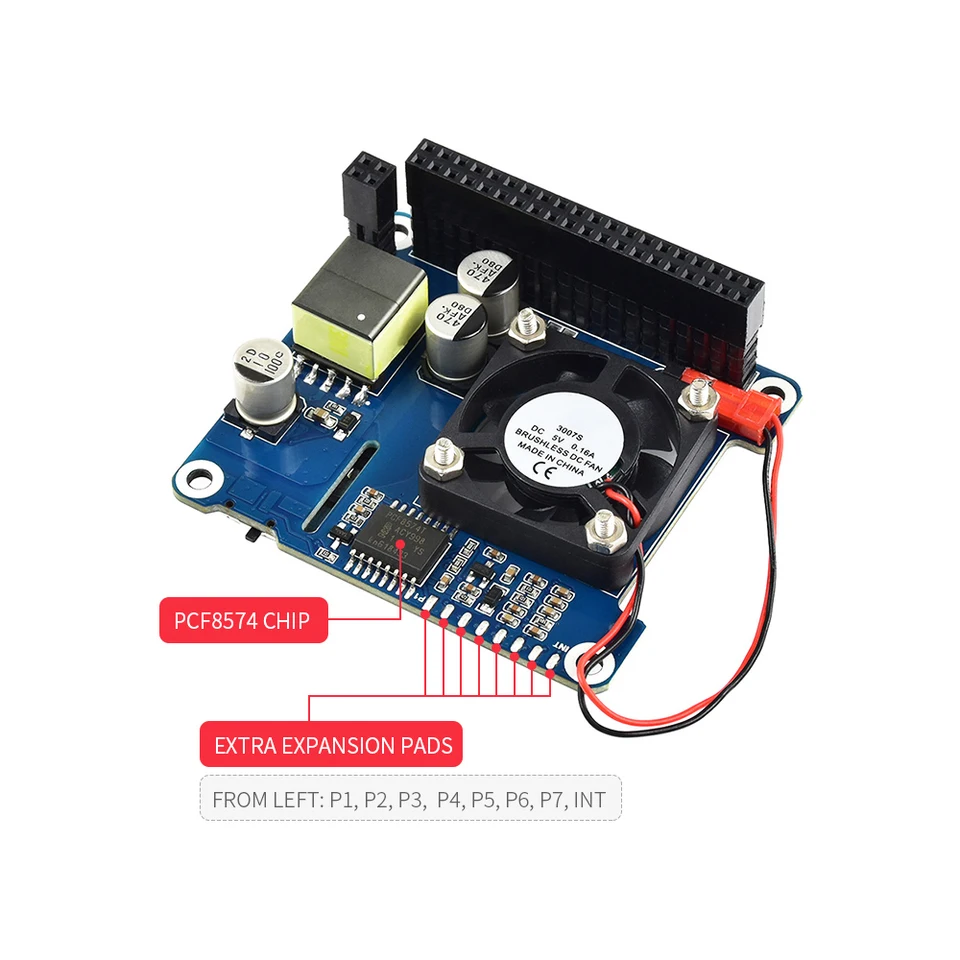 Modulo di raffreddamento GPIO Scheda LED Raspberry Pi