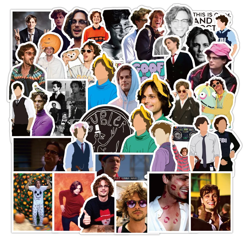 

Ransitute R1180 50pcs/set Movie TV Handsome Characters Sticker Waterproof Suitcase Notebook Refrigerator Water Cup Sticker
