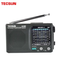 TECSUN R-909 fm/mw/sw 9 приемник диапазона частот для всего мира ультра-тонкий Портативный радио