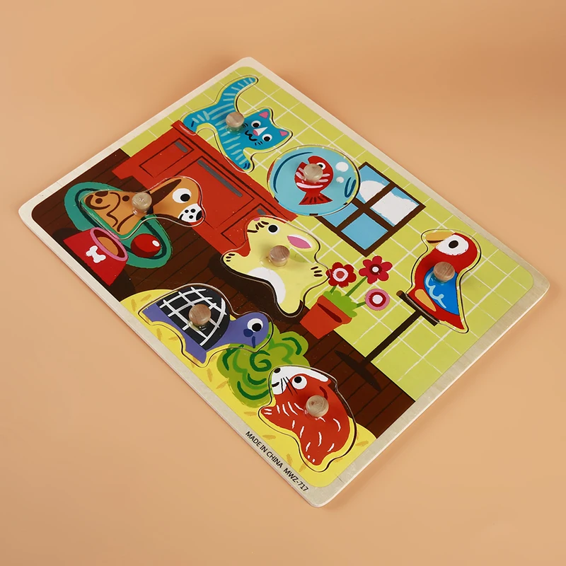 Головоломка для детей* 18,4 см 18,4 радуга цвет пластик Tangram DIY мозг головоломки малыш обучения Обучающие пазлы игрушка