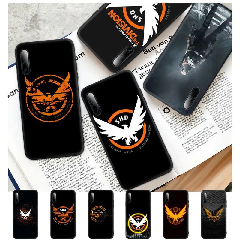 TOM CLANCY'S THE DIVISION 2 LOGO Black Mobile Phone Case For Samsung Galaxy S9 S10 S20 S21 S30 Plus Ultra S10e S7 S8 Cover