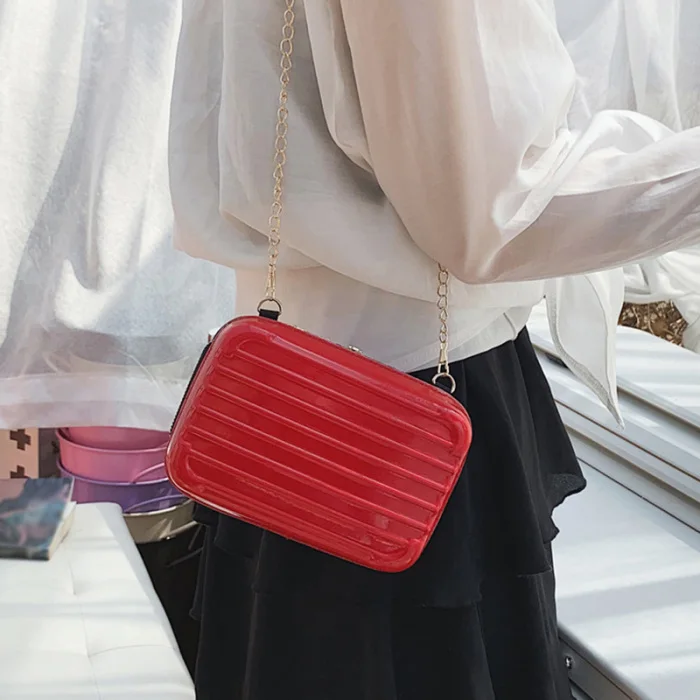 macia bolsa quadrada bolsa de ombro com