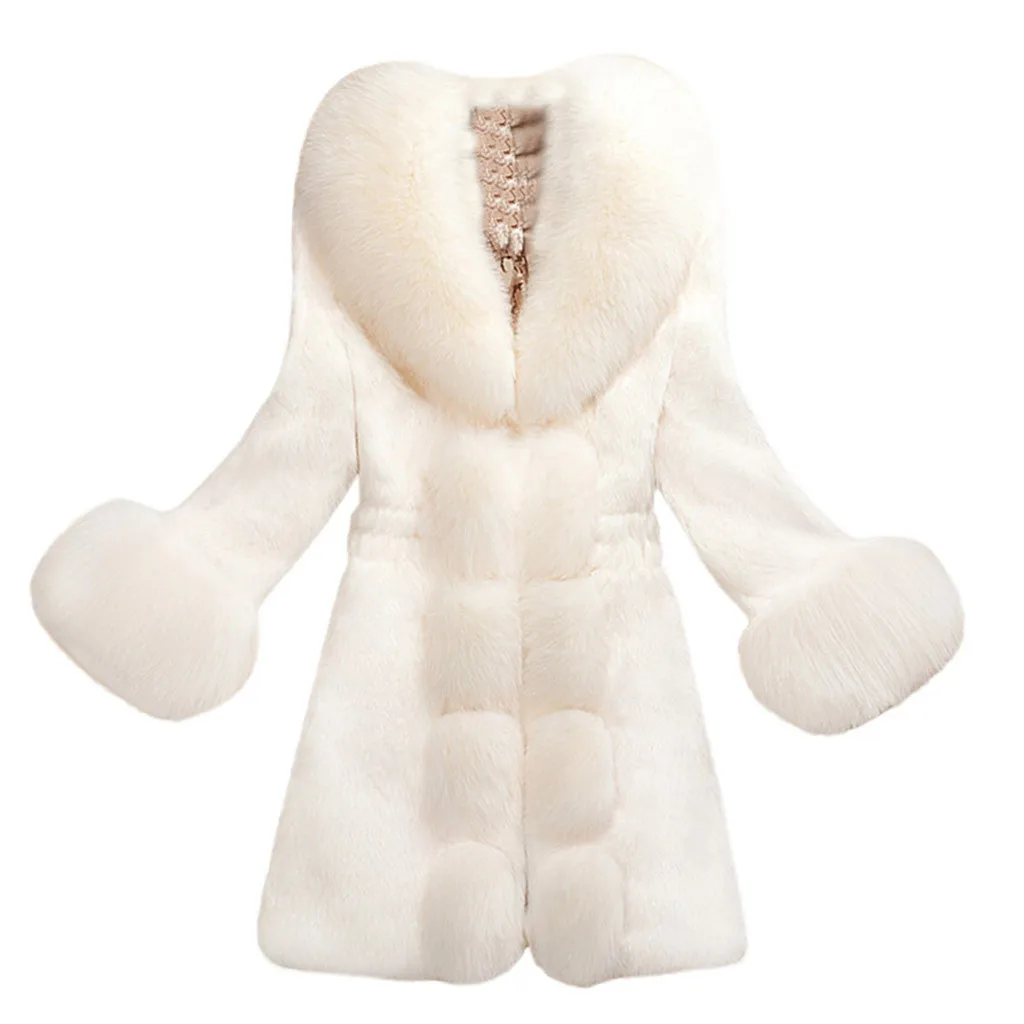 

winter coat women Regular Rayon Plush solid color faux fur coat Regular Coats with Green Wine Black White Four Color to Choose