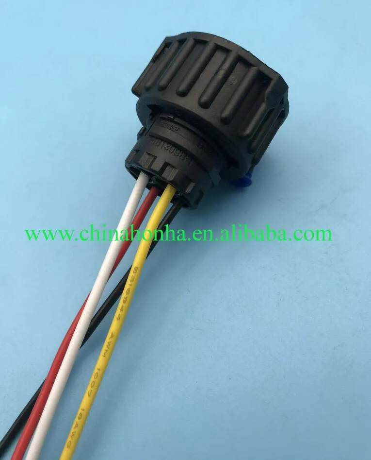 5 шт. Tyco Amp 1-1813099-1 967325-1 1-1813099-2 автомобиля Вилка стандарта США 4 Pin Женский Водонепроницаемый автоматическая проводка автомобильный разъем - Название цвета: 5pcs with wire