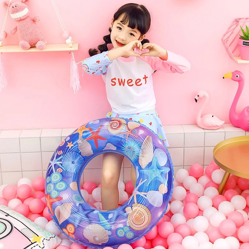 

Rooxin Kids Baby Swimming Ring Inflatable Circle Starfish Shell Pool Float Water Seat Summer Beach Toys Pool Party Accessories