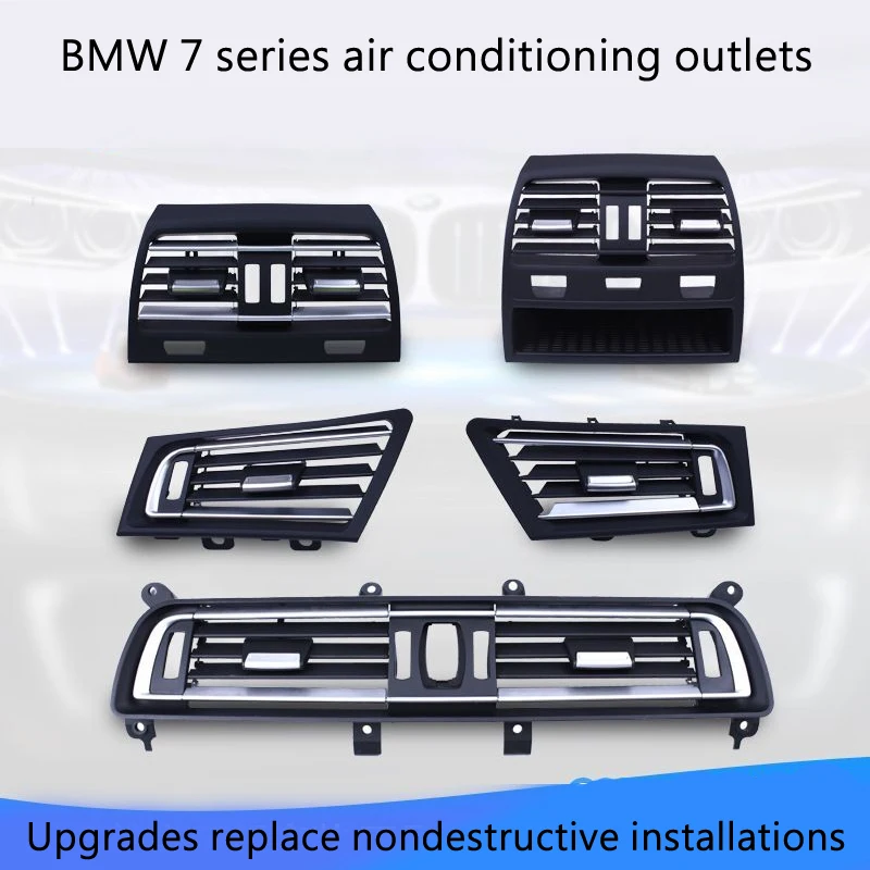

Car styling Interior Central Air Conditioner Outlet Panel Cover For BMW 7 series ABS+PC Material improve Auto Accessories Frame