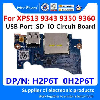 

new original Laptop USB Port / SD Card Reader IO Circuit Board For Dell XPS 13 9343 9350 9360 AAZ80 LS-C881P H2P6T 0H2P6T