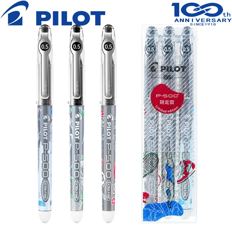 Japan PILOT Gel Pen Sports Limited P500 Large-capacity Writing Smooth and Continuous Ink Quick-drying 0.5mm Office Stationery