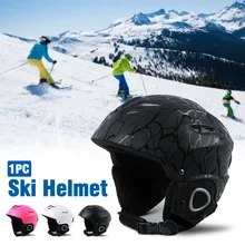 Детский дышащий Теплый Сноуборд анти шок защитный спортивный цельный литой лыжный шлем безопасности полупокрытые пряжки для улицы