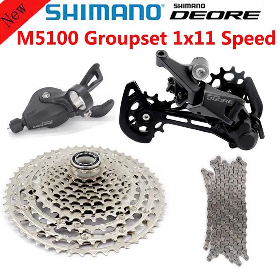 Ya que Proponer Gato de salto SHIMANO DEORE M5100 1x11 Speed Groupset MTB Mountain Bike Contains Shift  Lever Rear Dearilleur Sunrace Sunshine Cassette Chain _ - AliExpress Mobile