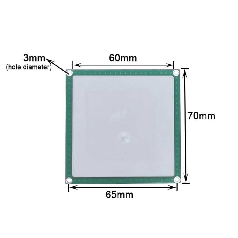 

FA-304 70*70mm Double-Fed UHF RFID 862-960Mhz 4dBi Ceramic Antenna For Reader Assembled With SMA Connector And 15cm Cable