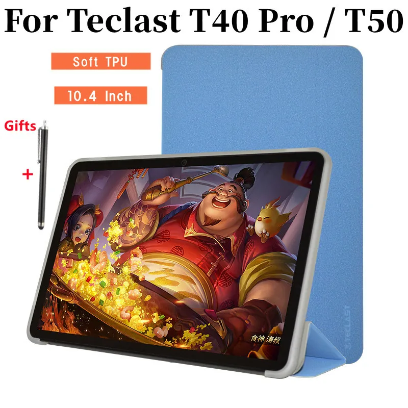 Capa para Teclast T40 Pro 10.4 Tablet pc Ultra Fino Case de Couro do Plutônio para T50 Mais Caneta Stylus Presentes