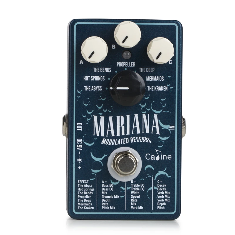 Caline CP-507 Mariana Modulated Reverb Digital Guitar Effect Pedal Accessories | Спорт и развлечения
