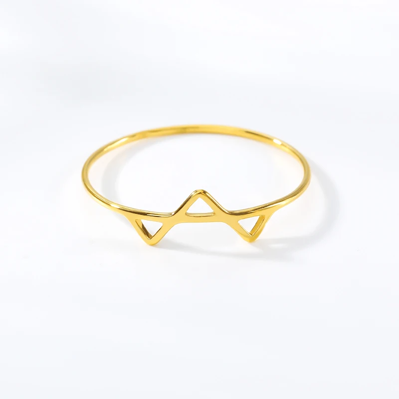 

Letter Open V Ring Fashion Wedding Band Anti-allergy Jewelry Wave Type Bijoux Femme Rings Gift For Men Jewellery