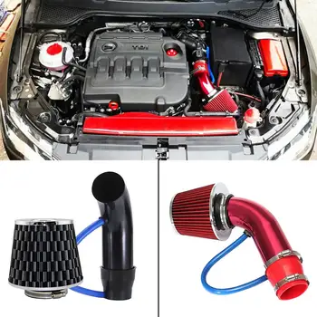 

Car Cold Air Intake Kit Modified Aluminum Tube Kit Universal 76MM/3IN Mushroom Head Hose System