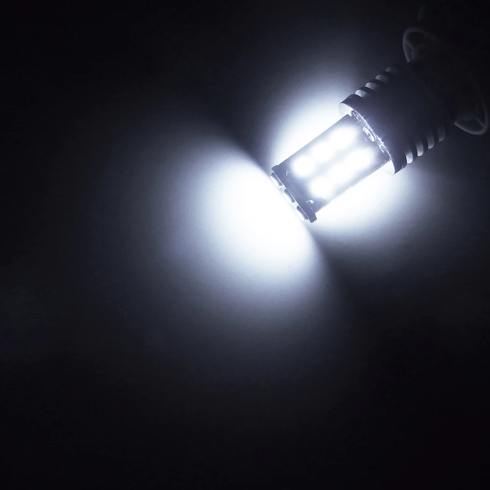 2 шт. высокое Мощность белый Canbus Error Free 1156/1157/3157/7443 15-SMD светодиодный лампы для резервного копирования для бега заменить огни