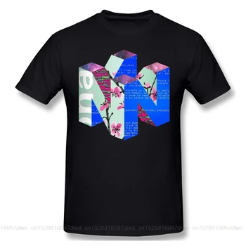 

N64 Baseball Print New Summer Cotton Funny T Shirts Short sleeves T-shirt vaporwave Men Fashion ofertas Streetwear Tide brand