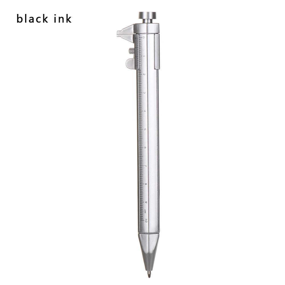 black ink 1 шт., многофункциональные Штангенциркули, ручка 0,5 мм, синие, черные гелевые чернила, Ручка-роллер, шариковая ручка, канцелярские принадлежности, школьные, офисные принадлежности, подарок - Цвет: black ink