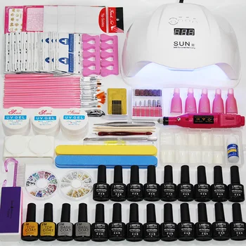 

Nail set Gel Nail Polish Kit UV LED Lamp Dryer 54W/24W With 18/10/12 pieces Nail Polish Set For Nail Art Manicure Tools Kit